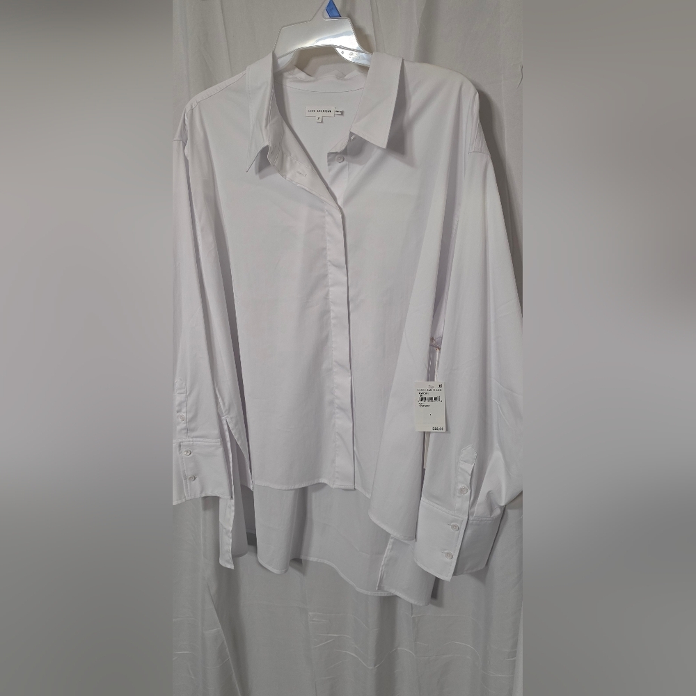 Good American White Button Down Shirt